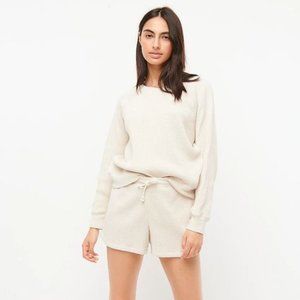 J.Crew Waffle crewneck sweatshirt